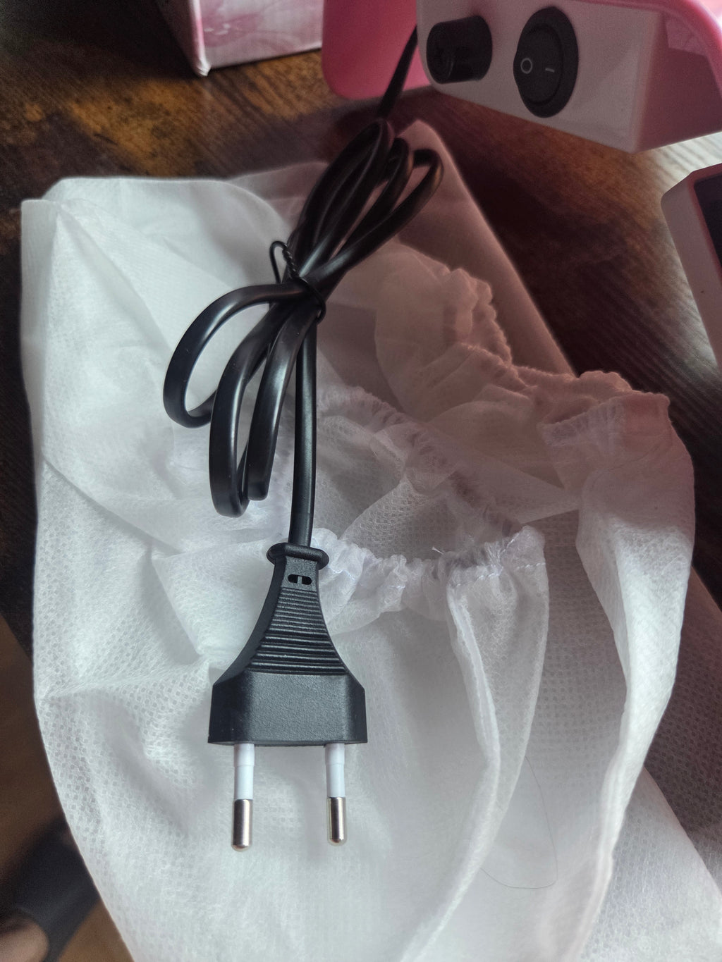 Aspirador de uñas profesional rosa 40W (Nail Dust Collector)