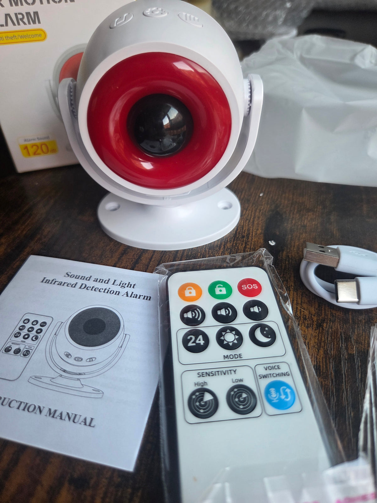 Alarma con Sensor de Movimiento PIR y Mando a Distancia (Nuevo a estrenar)