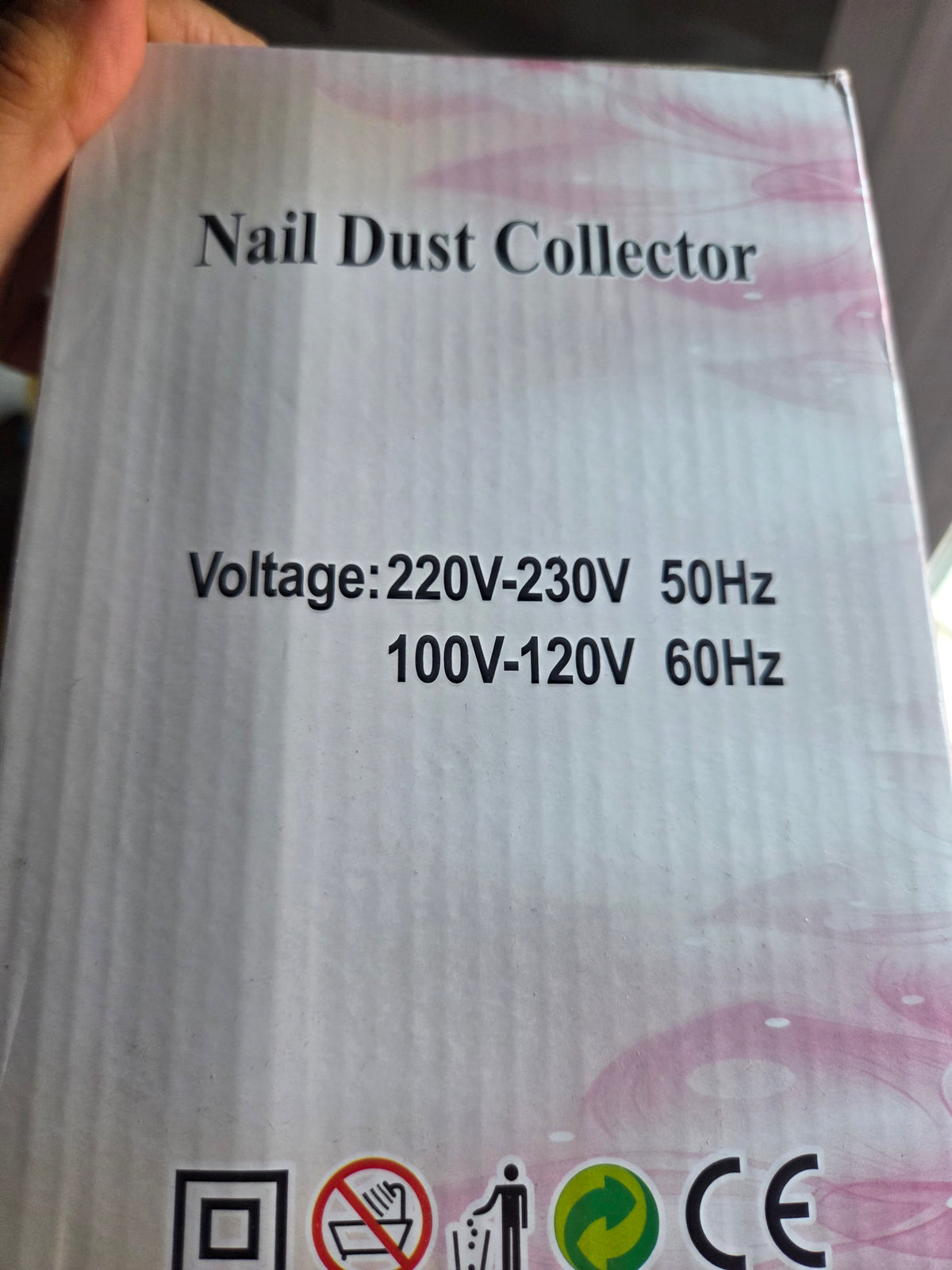 Aspirador de uñas profesional rosa 40W (Nail Dust Collector)