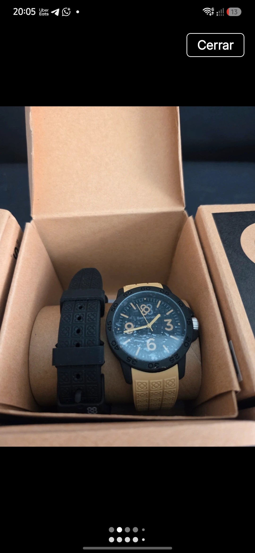 Reloj Barcelonetas Sport Aqua/Black + Correa extra (Nuevo en caja)
