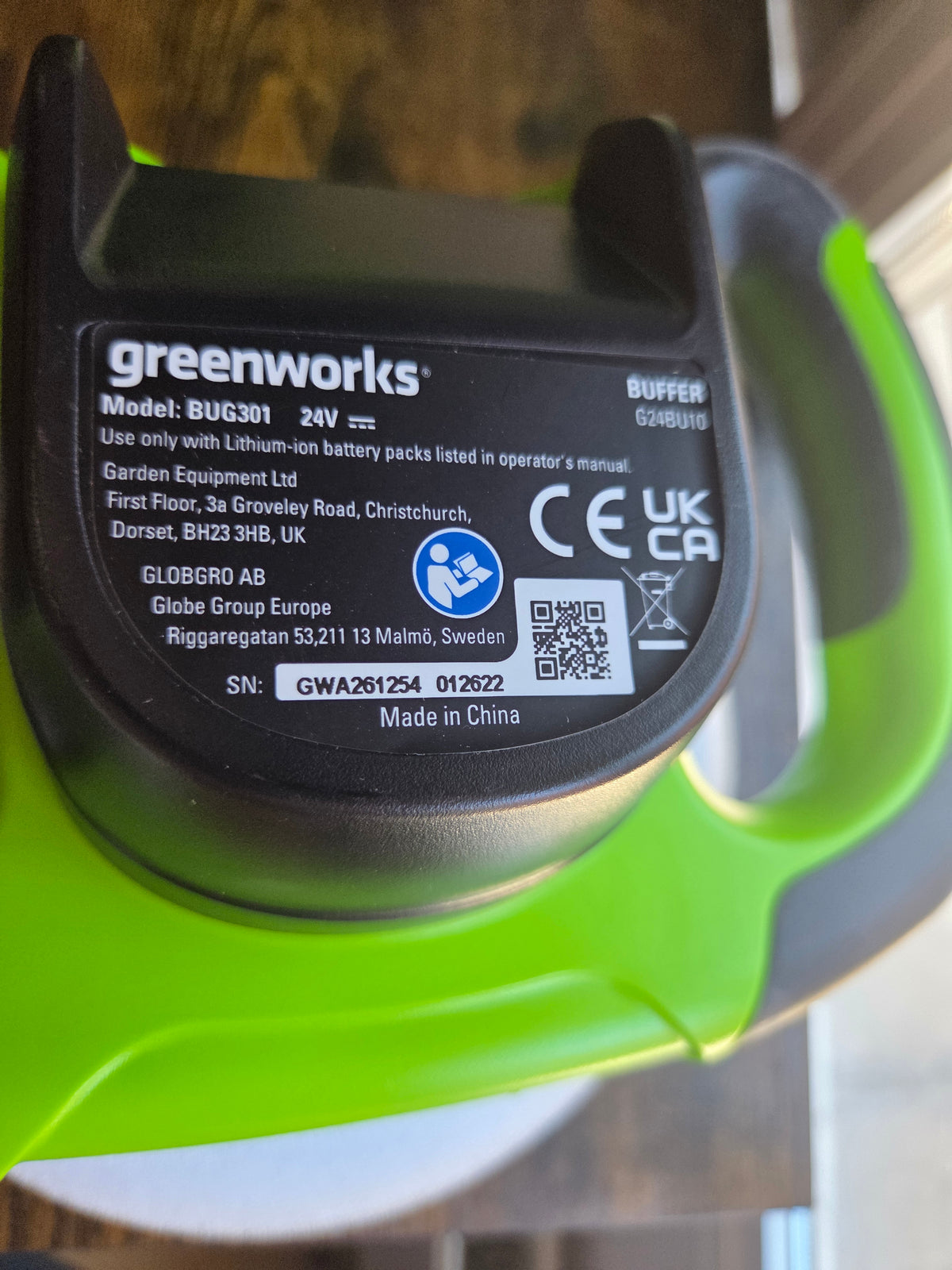 Pulidora Greenworks 24V inalámbrica (25,4 cm / 10") - NUEVA