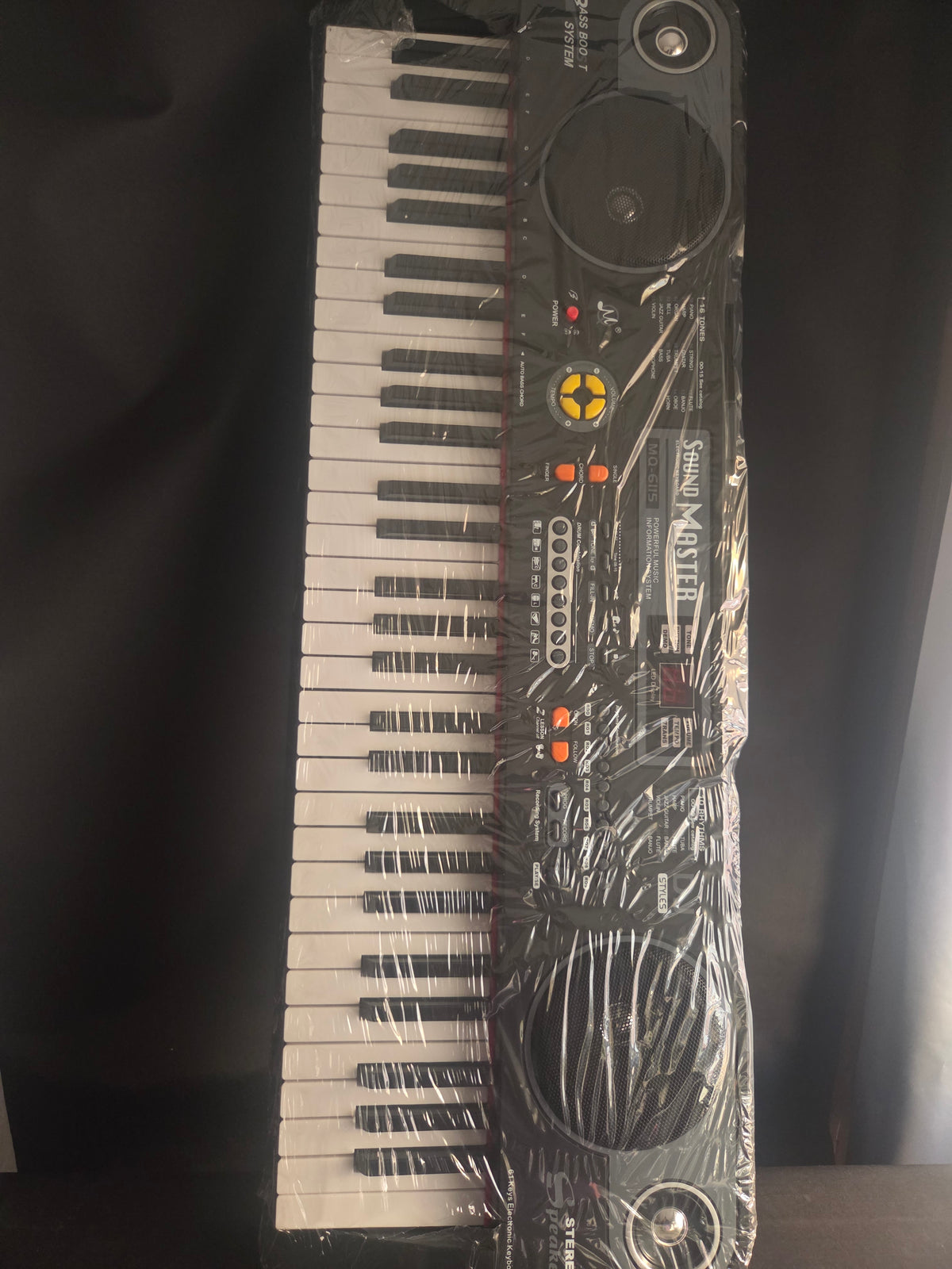 Teclado Electrónico Digital 61 Teclas Magicfun Sound Master MQ-6115 – Con Pantalla LED, Atril y Cable USB
