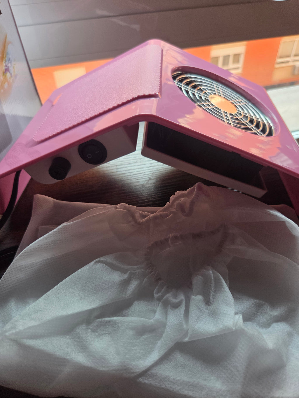 Aspirador de uñas profesional rosa 40W (Nail Dust Collector)