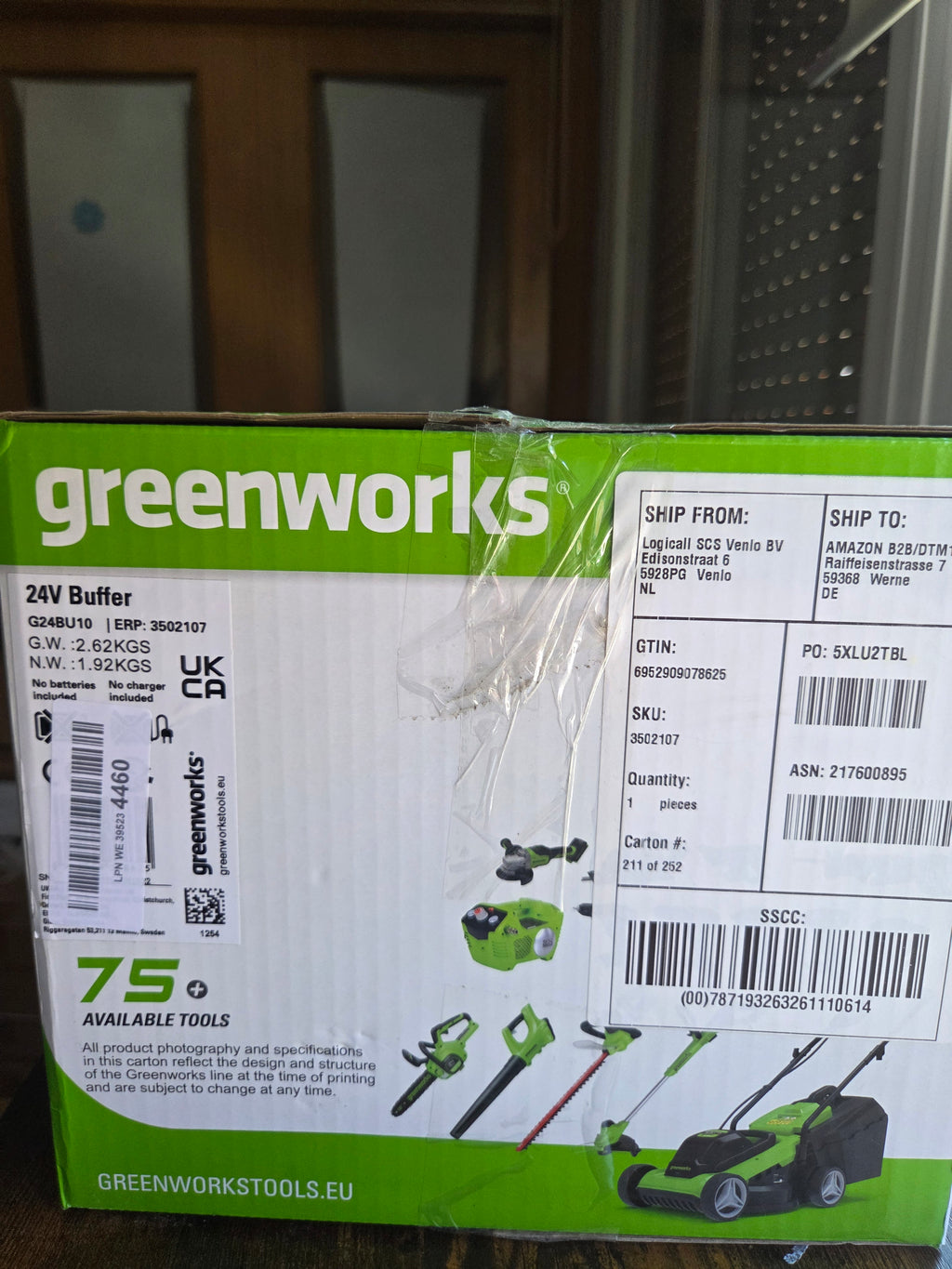 Pulidora Greenworks 24V inalámbrica (25,4 cm / 10") - NUEVA
