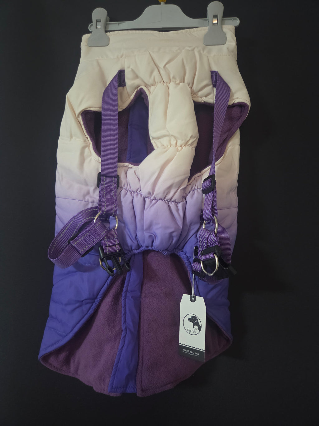 Abrigo chaleco térmico para perro con arnés – Talla XL (Nuevo con etiqueta)