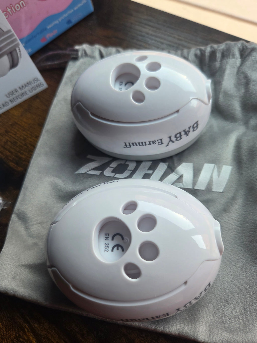 Protectores auditivos bebé Zohan + 2 bandas ajustables + bolsa