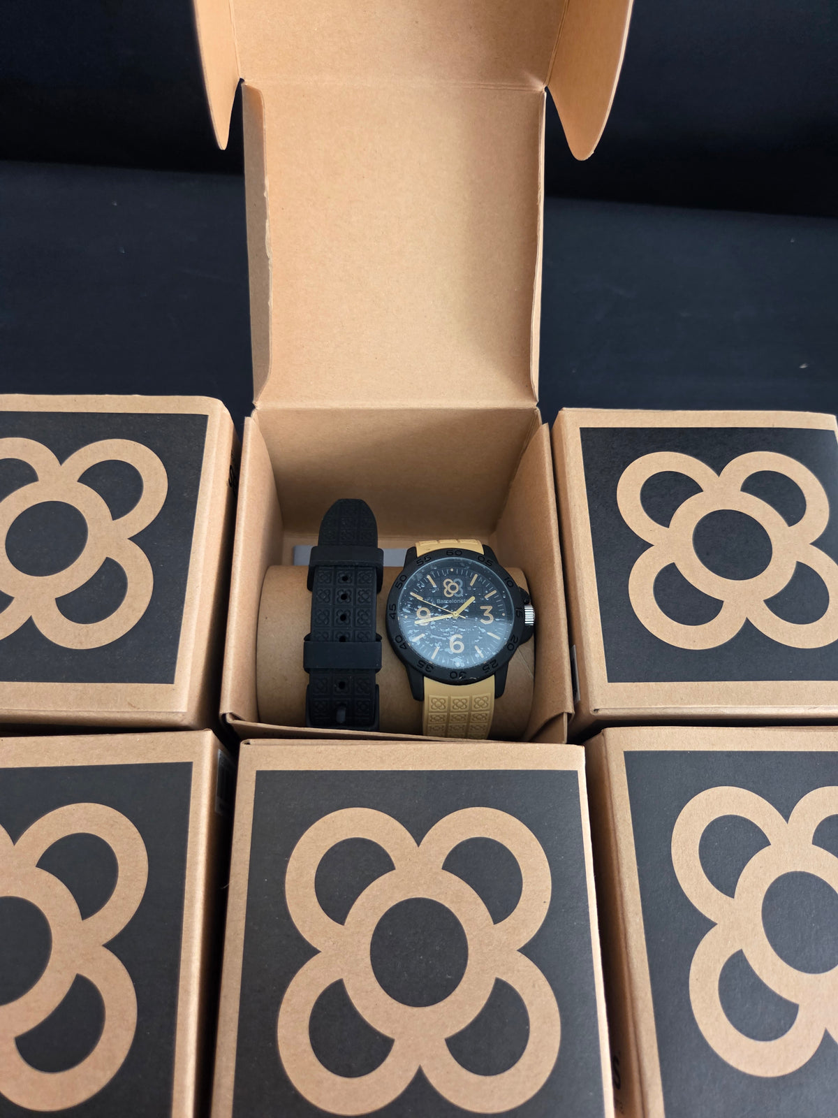 Reloj Barcelonetas Sport Aqua/Black + Correa extra (Nuevo en caja)